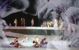 Tannhäuser by Richard Wagner, a production by Filippo Crivelli at the Theater of the Opera of Rome, October/November 2009.